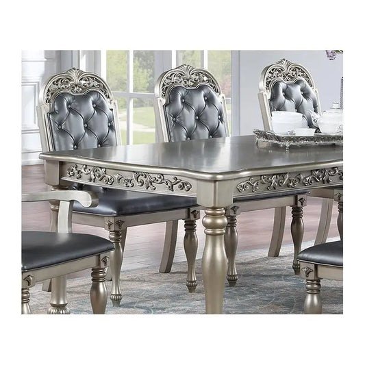 Formal 1pc Dining Table with 2 Leaves,