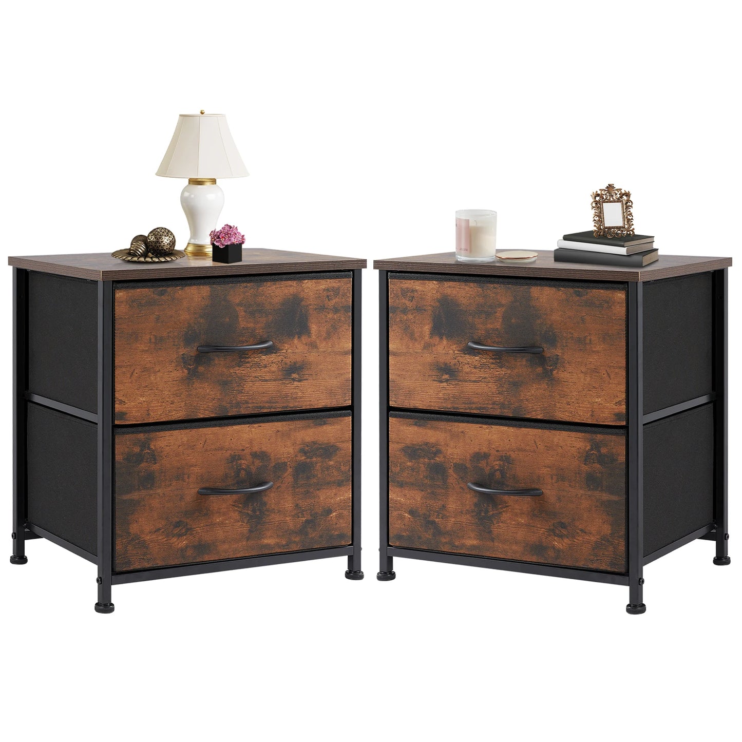 Nightstand Bedside or Sofa Table Storage
