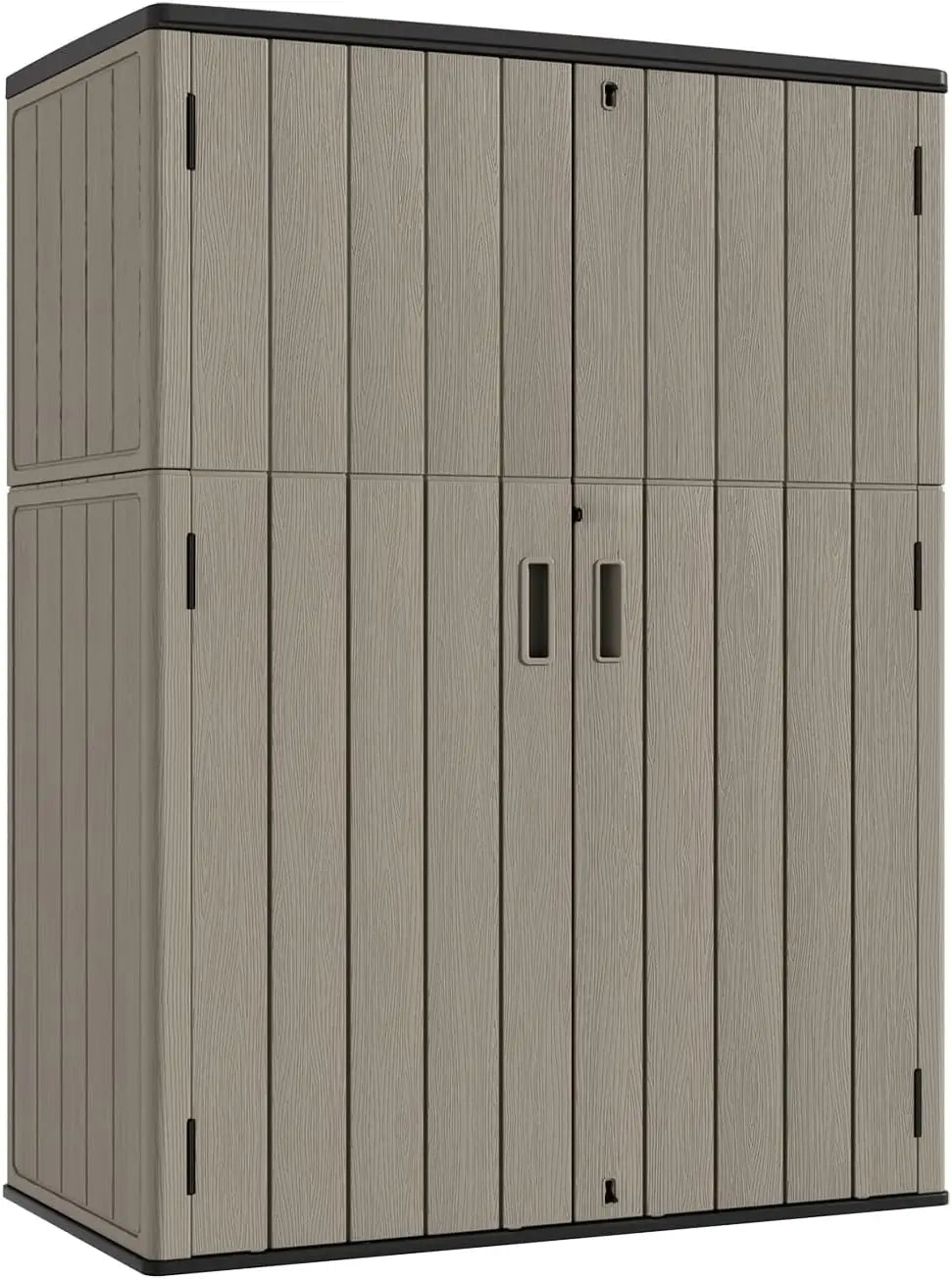 Outdoor Vertical Storage Shed,57 Cu.ft Resin Sheds & Outdoor Storage
