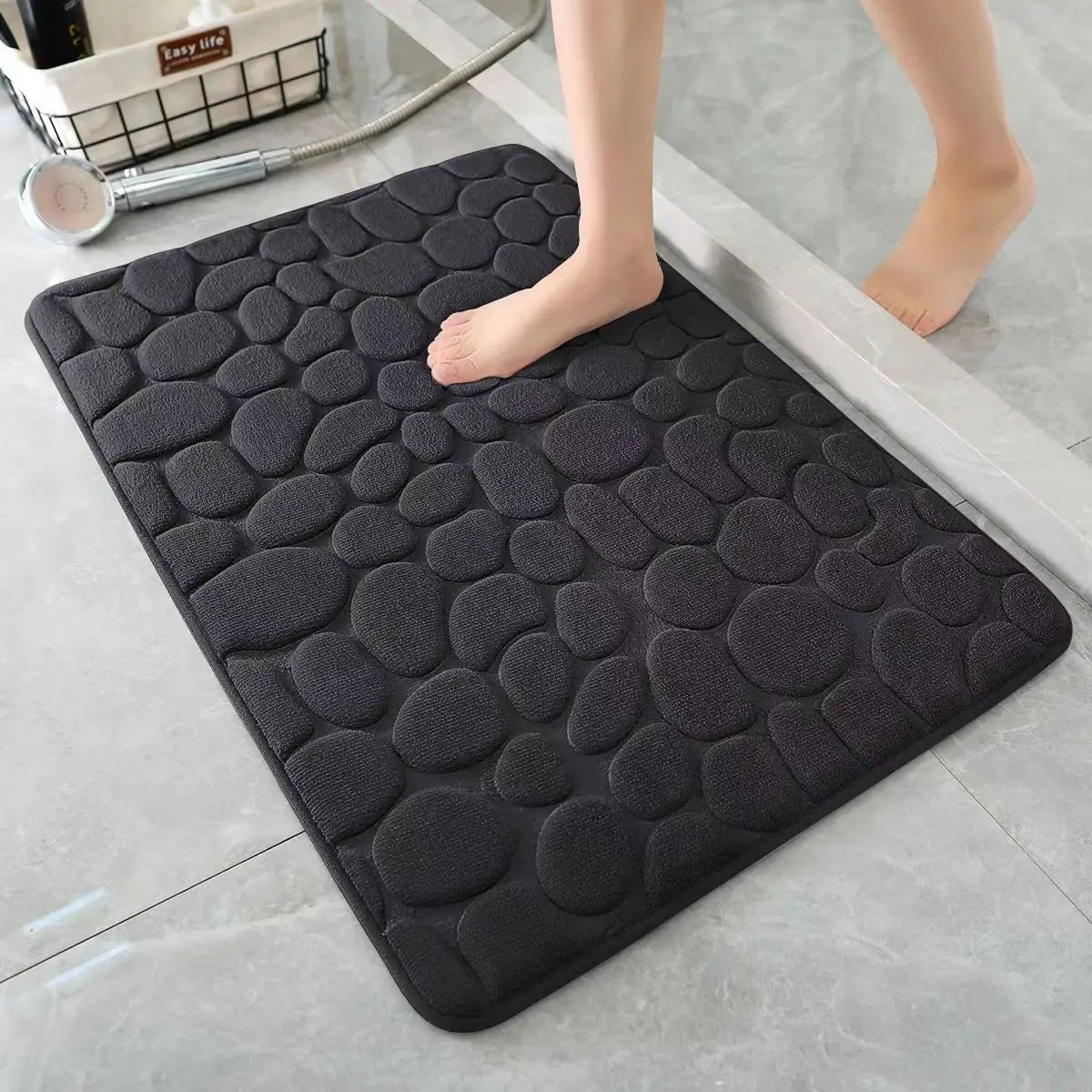 3D Non Slip Machine Washable Quick Drying Mat Bath