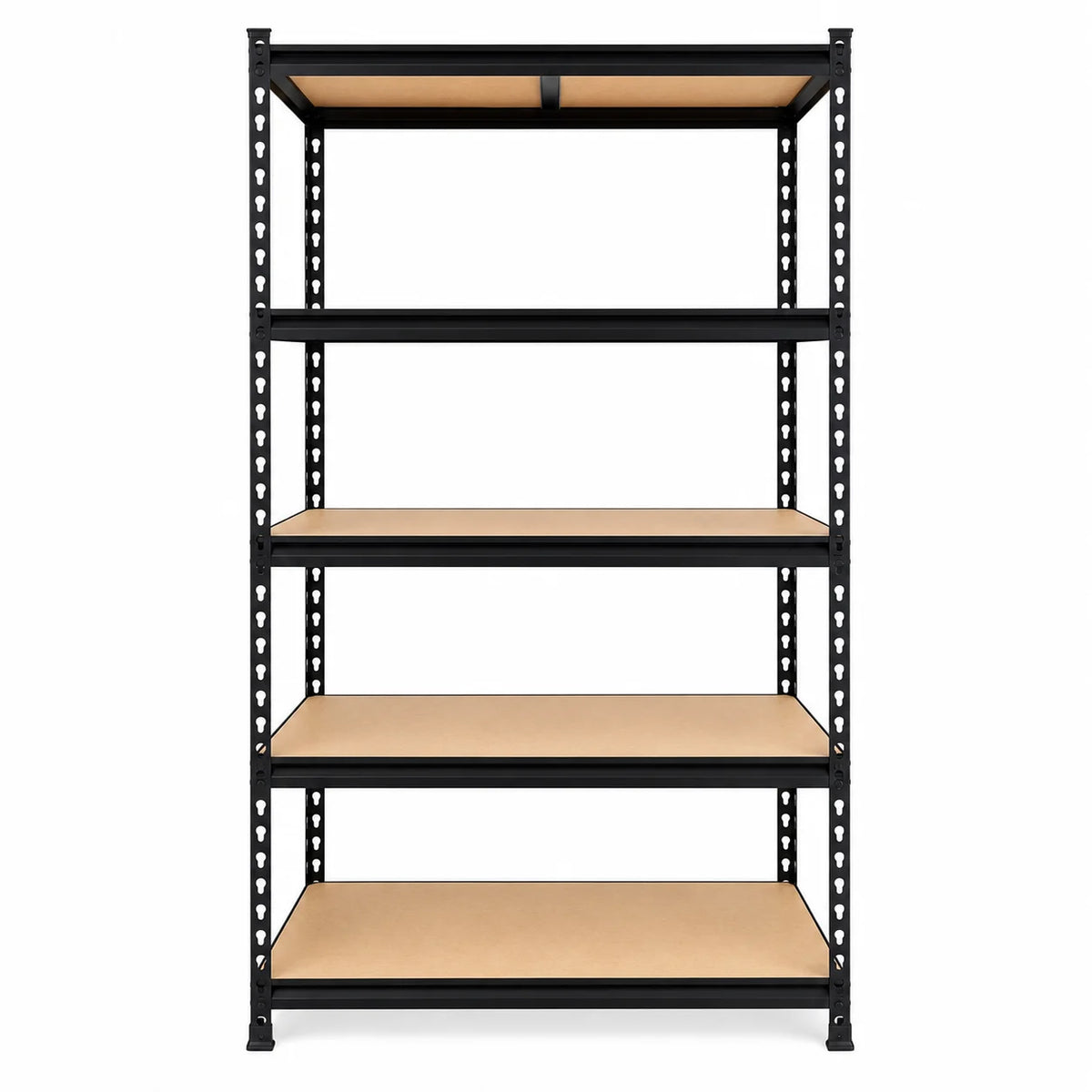 Heavy Duty Adjustable  5-Tier Metal Shelving Unit with MDF Shelves,