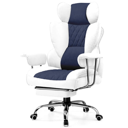 Big and Tall Ergonomic Office Gaming Chair  with Pocket Spring Lumbar Support  and Footrest