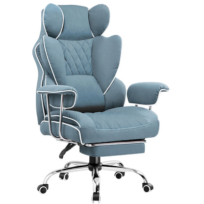 Big and Tall Ergonomic Office Gaming Chair  with Pocket Spring Lumbar Support  and Footrest