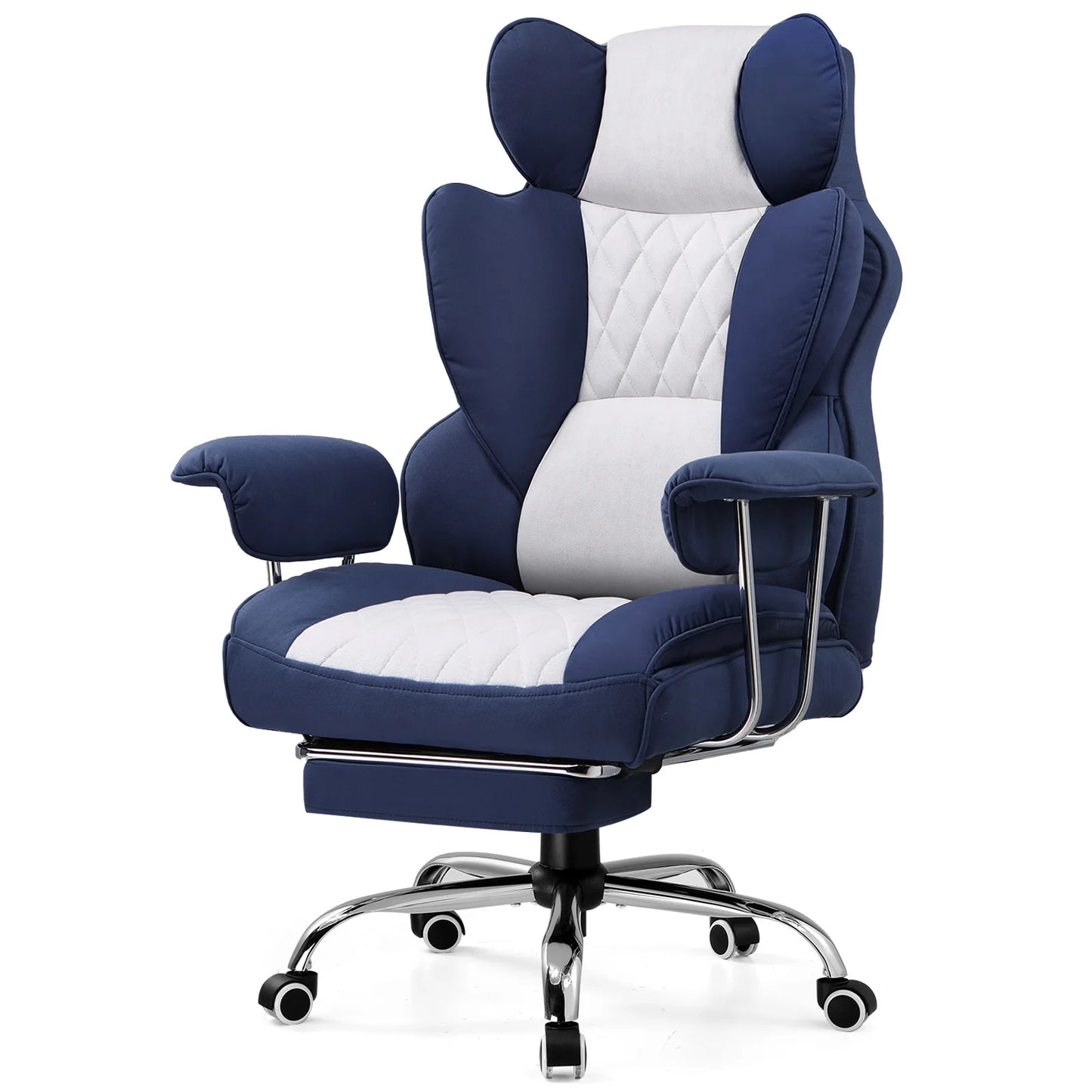 Big and Tall Ergonomic Office Gaming Chair  with Pocket Spring Lumbar Support  and Footrest