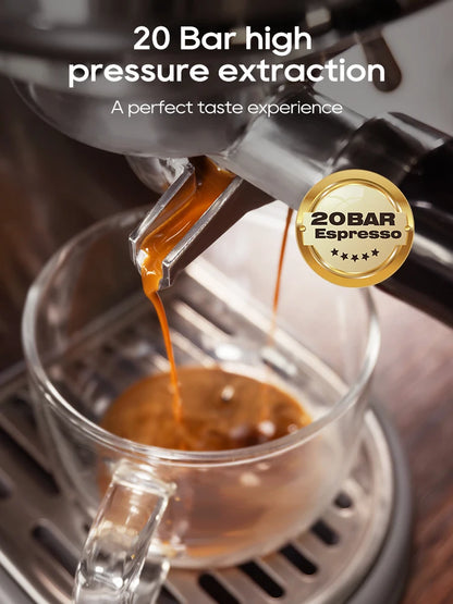Semi Automatic Espresso Coffee Machine Temperature Adjustable Cold/Hot Super Slim Coffee Maker Cappuccino