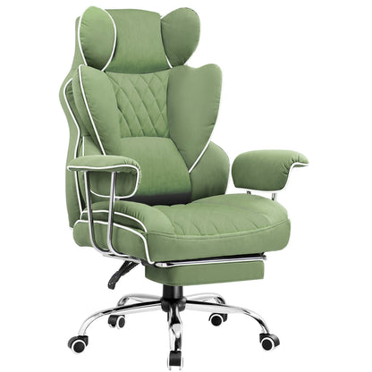 Big and Tall Ergonomic Office Gaming Chair  with Pocket Spring Lumbar Support  and Footrest