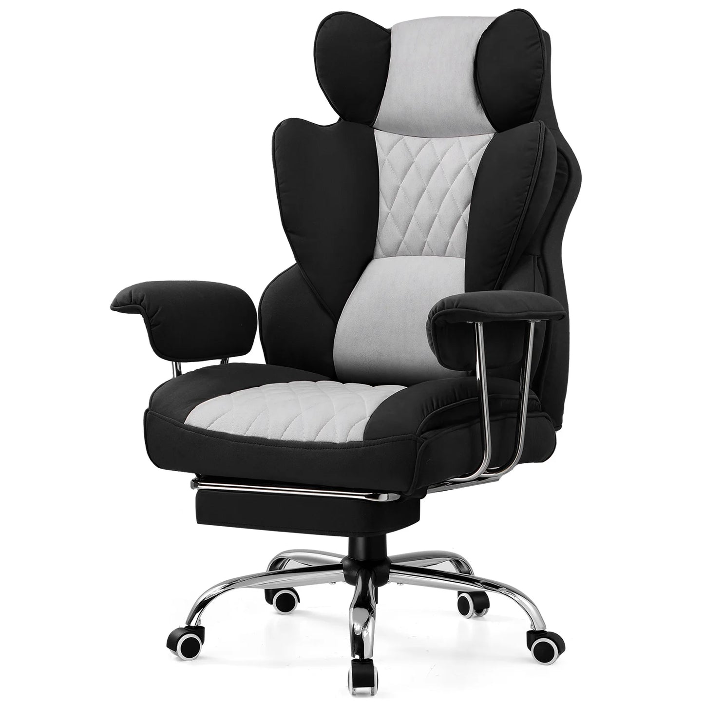 Big and Tall Ergonomic Office Gaming Chair  with Pocket Spring Lumbar Support  and Footrest