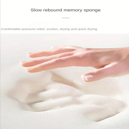 Absorbent quick-drying non-slip bathroom mat