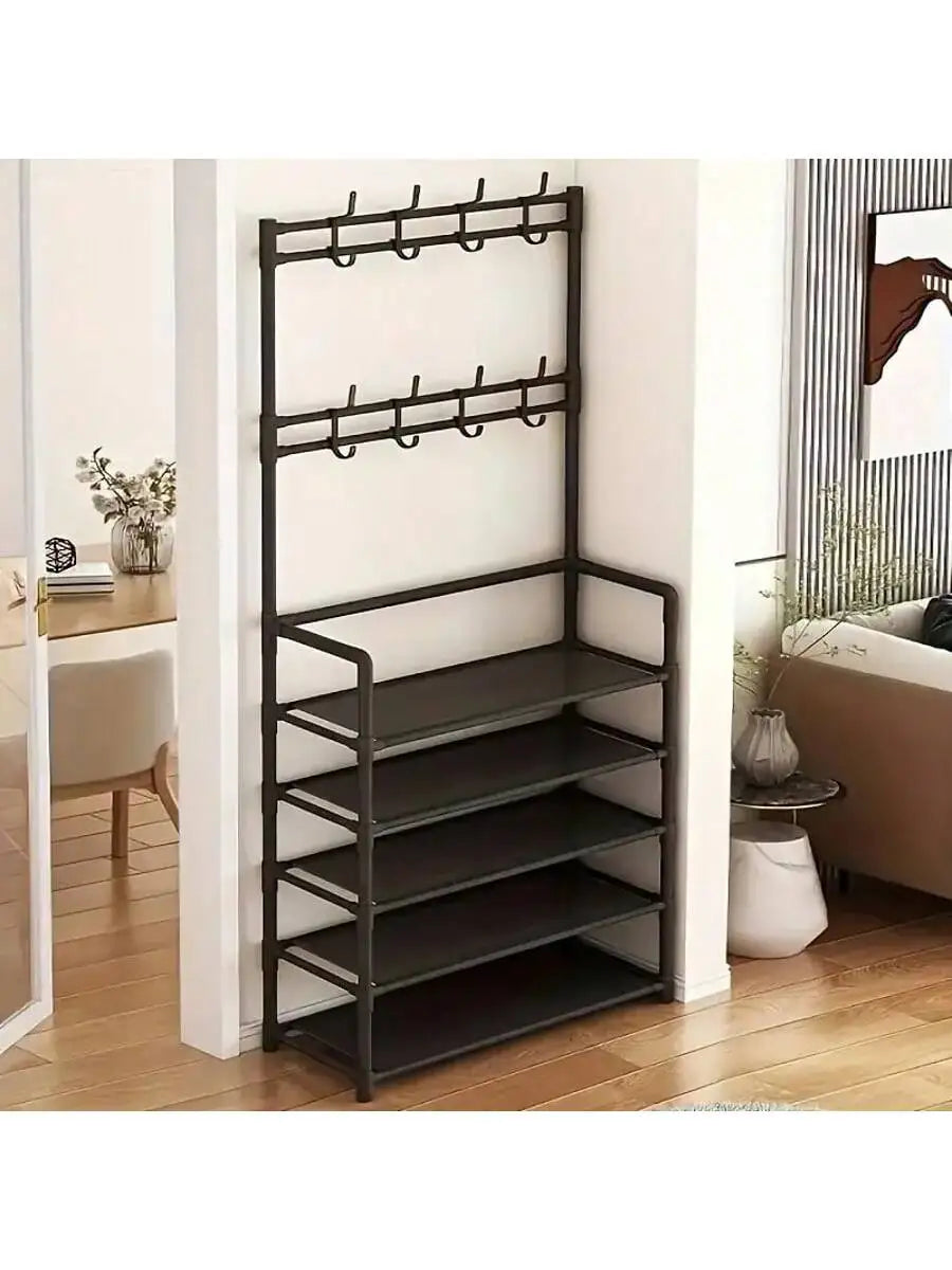 Shoe storage racks,  portable reinforced 5-tier hat racks with shelves