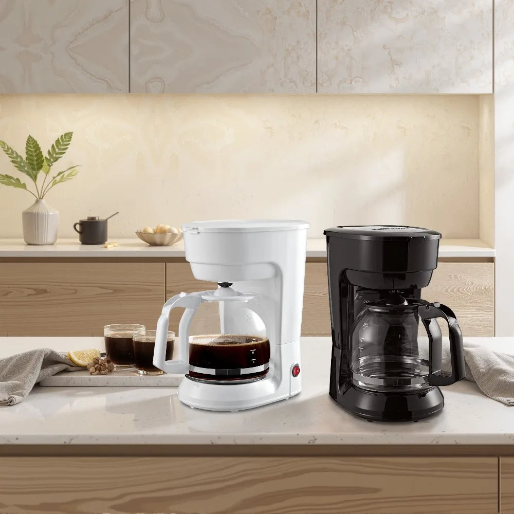 Automatic Drip Coffee Machine 12 Cups Programmable with Timer and Anti-Drip Function