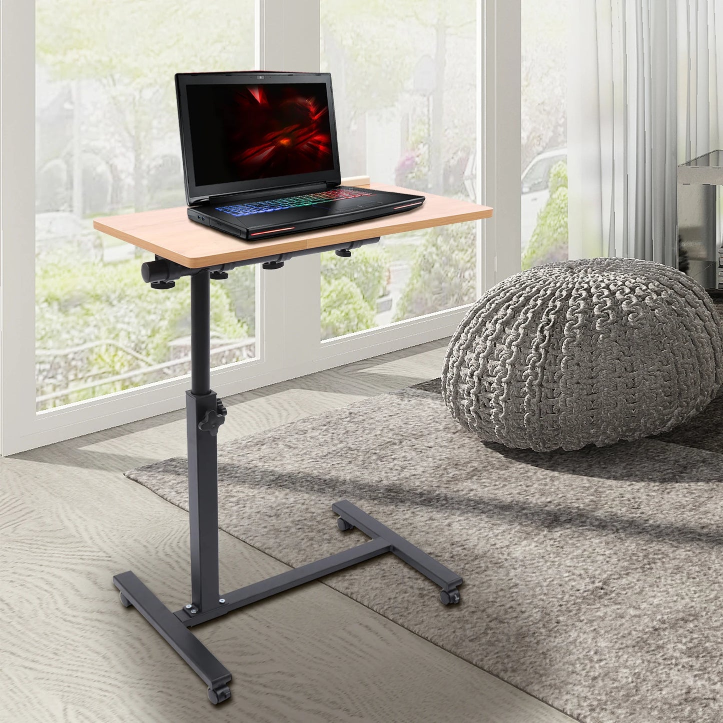 Adjustable Mobile Standing Computer Desk