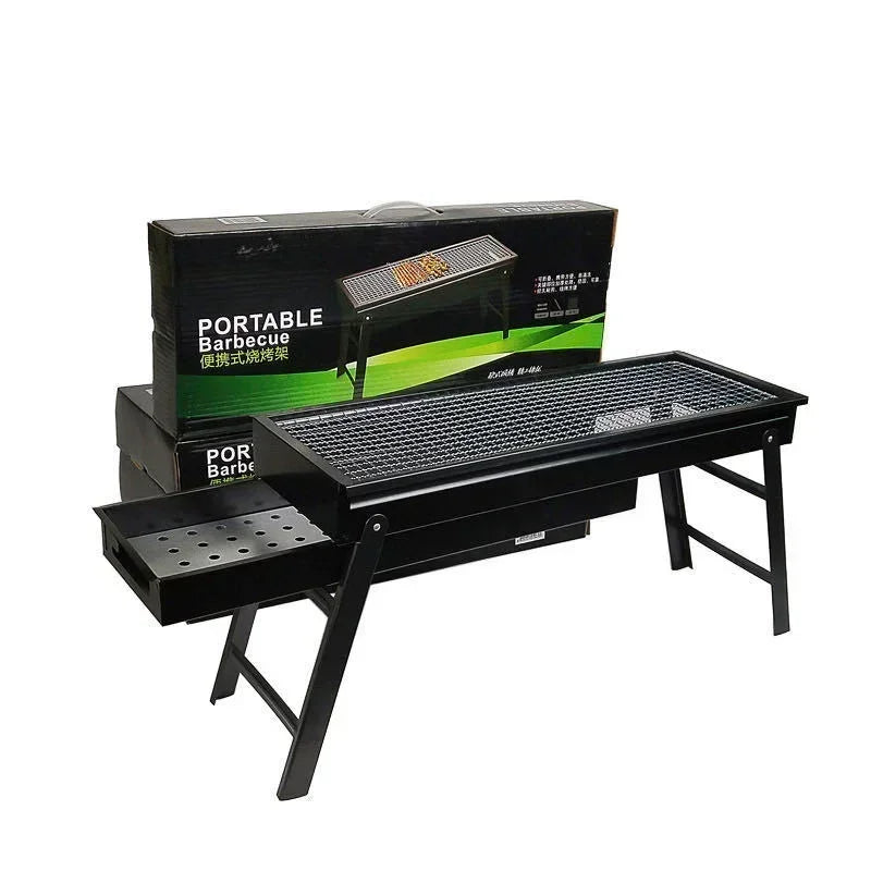 New Large BBQ Barbecue Folding Grill