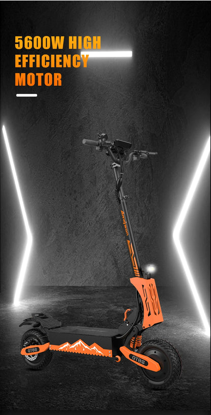 Dual Motor Electric Folding Scooter  Top Speed 46MPH,60V27AH, 11-inch Off-Road Tires