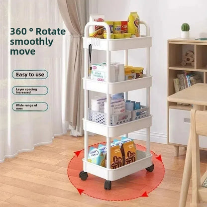 Floor-standing Multi-layer Storage Rack, for Snacks, Fruits and Vegetables