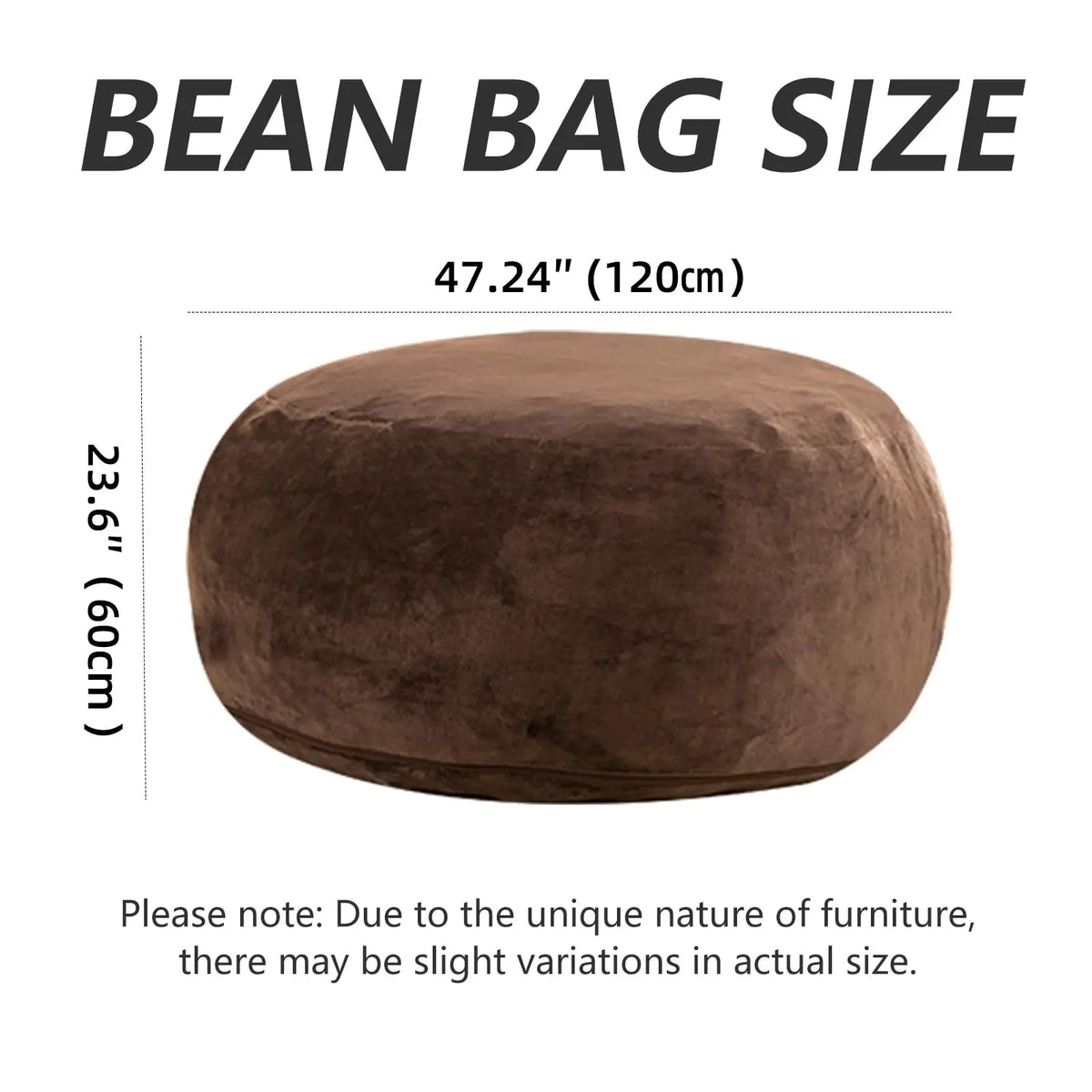 Adult beanbag chair with padded beanbag inside, memory foam chair, soft flannel washable cover, ideal reading seat for bedrooms and dorms.