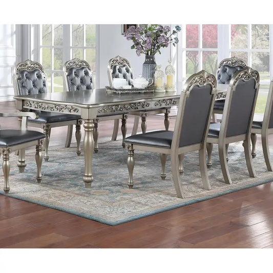 Formal 1pc Dining Table with 2 Leaves,