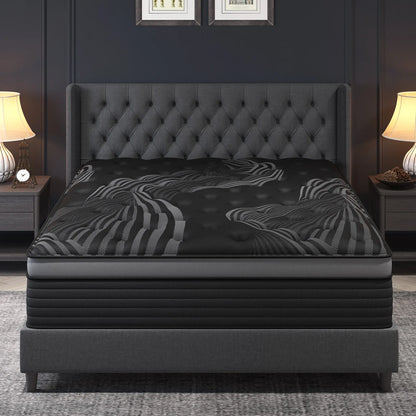 12"14" Gel Memory Foam Hybrid Pocket Spring Mattress Twin Full Queen King Bed Mattress In A Box, Medium Firm Motion Isolation