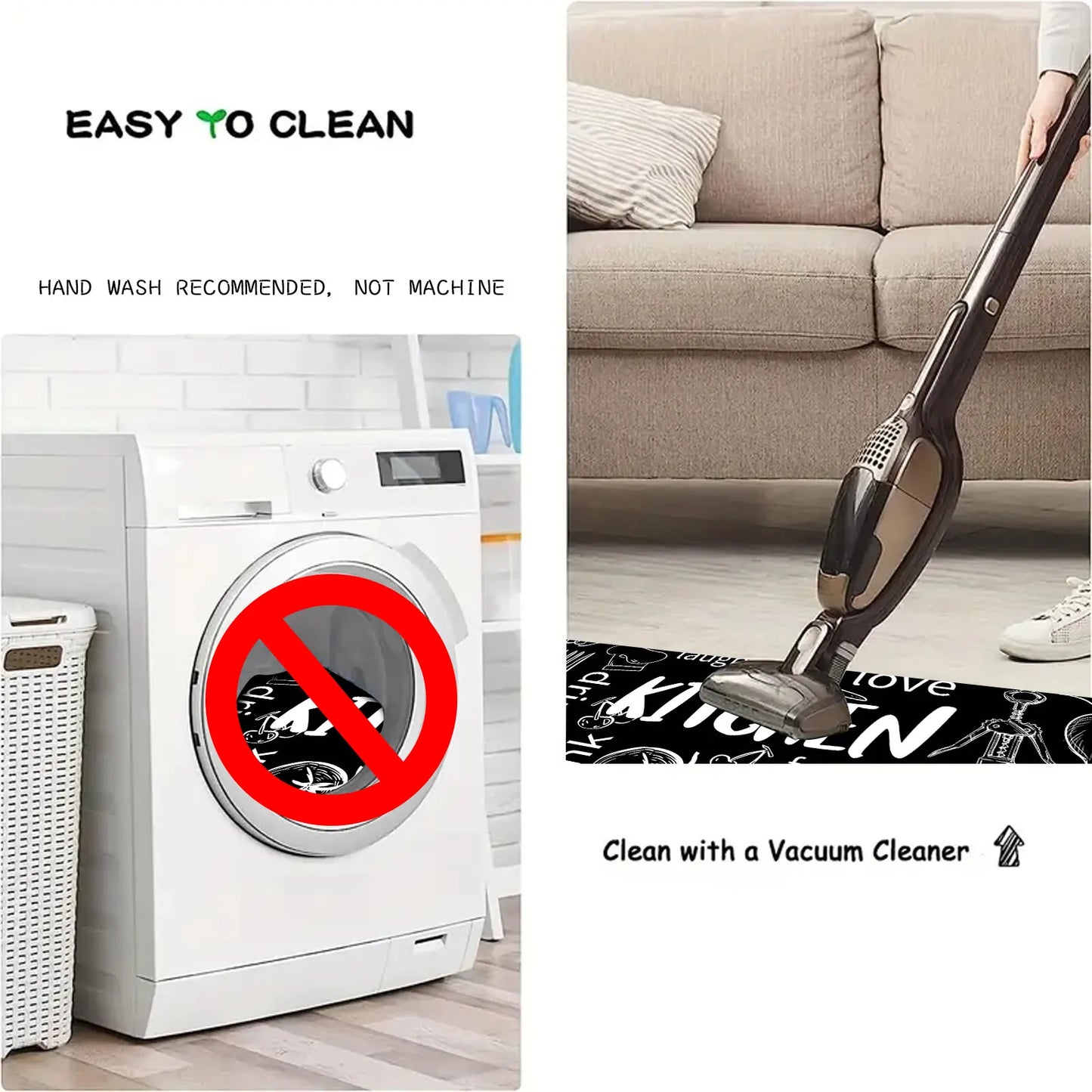 3D Non Slip Machine Washable Quick Drying Mat Bath