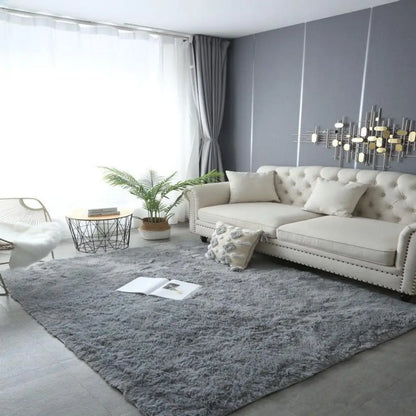 Soft Fluffy Home Mat-Dye Plush Carpet