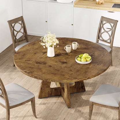 Round Farmhouse Kitchen Dining Table