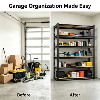 Heavy Duty Metal Storage Rack 5 Tier Adjustable Utility Shelving