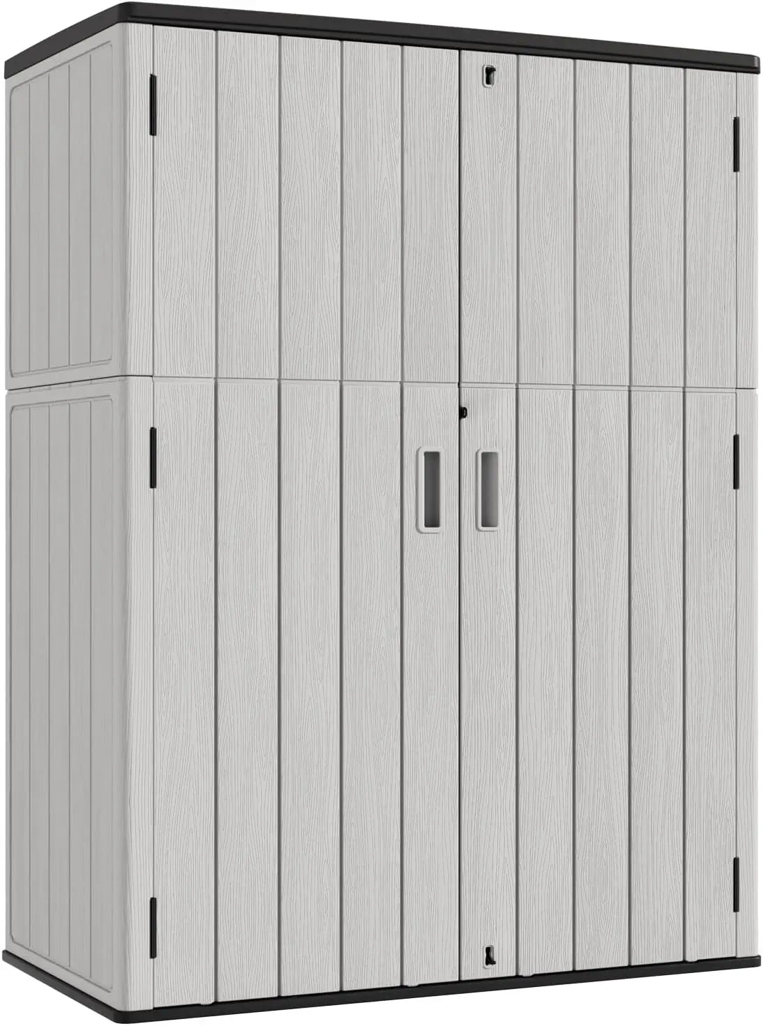 Outdoor Vertical Storage Shed,57 Cu.ft  Resin Sheds & Outdoor Storage