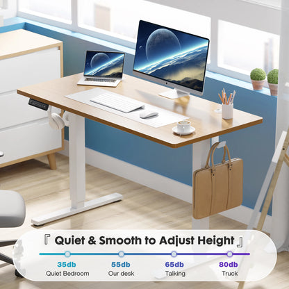 Ergonomic Electric Standing Desk  Adjustable Height 40x24 Inch