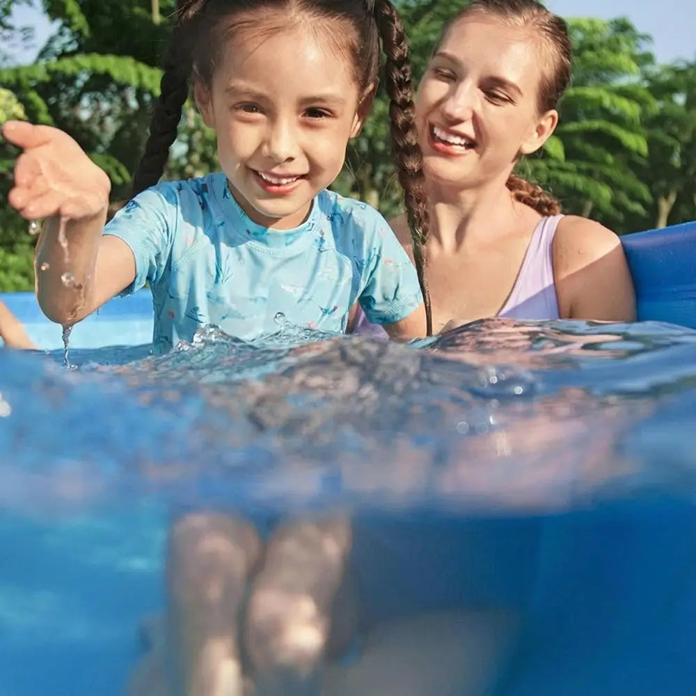 Steel Pro MAX 15 x 48 Above Ground Pools, Round Metal Frame Outdoor Swimming Pool for Backyard, Blue, Pool, Custom