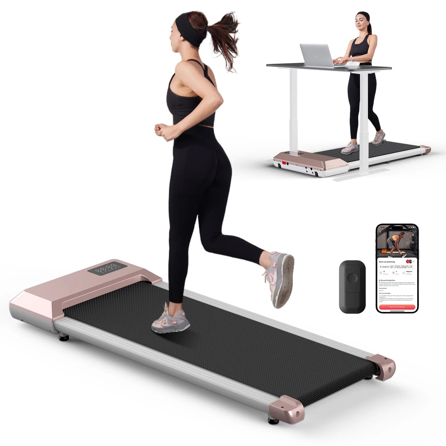 Walking Running Fitness Exercise Machine with a 2.5HP motor or Home  LCD Digital Data Display