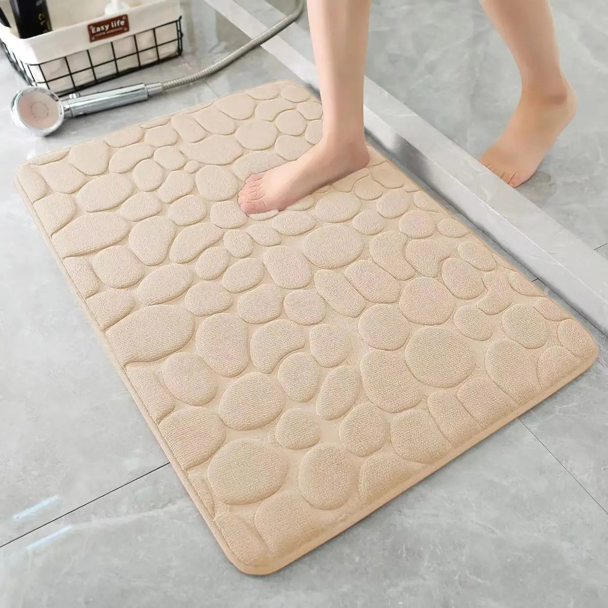 3D Non Slip Machine Washable Quick Drying Mat Bath