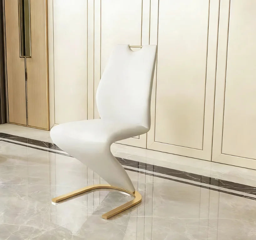 Luxury Gold Marble Square Dining Table Set 4 Chairs or 6 Chairs