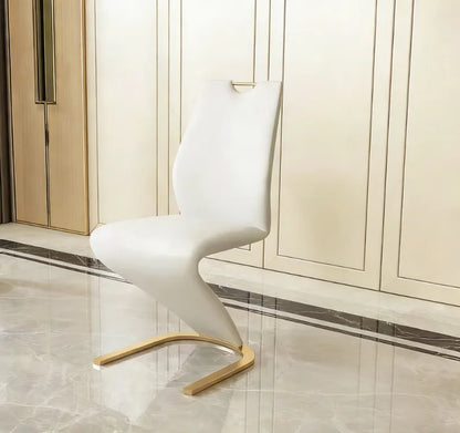 Luxury Gold Marble Square Dining Table Set 4 Chairs or 6 Chairs