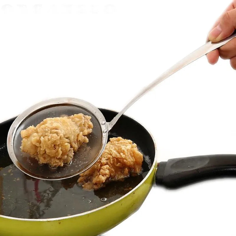 3 Pcs Oil Skimmer & Strainer with Heat Resistant Handle, Dishwasher Safe