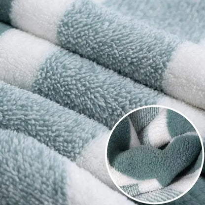 Striped Pattern Towel Set ,Soft Face Towel, Bath Towel Quick Drying Absorbent Towels For Bathroom