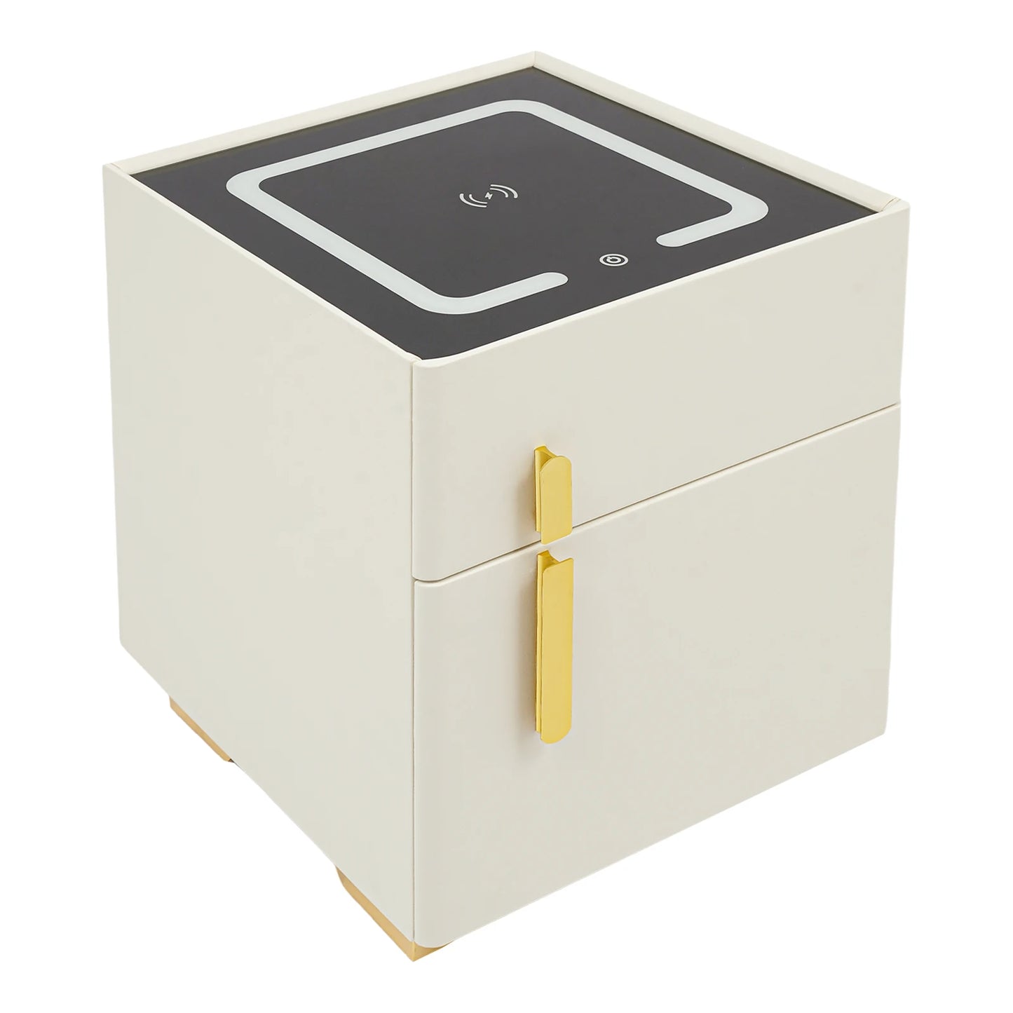 Smart Nightstand w/ Drawer & Safe Wireless Charging Nightstand