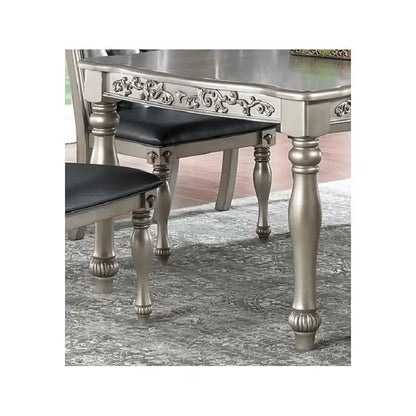 Formal 1pc Dining Table with 2 Leaves,