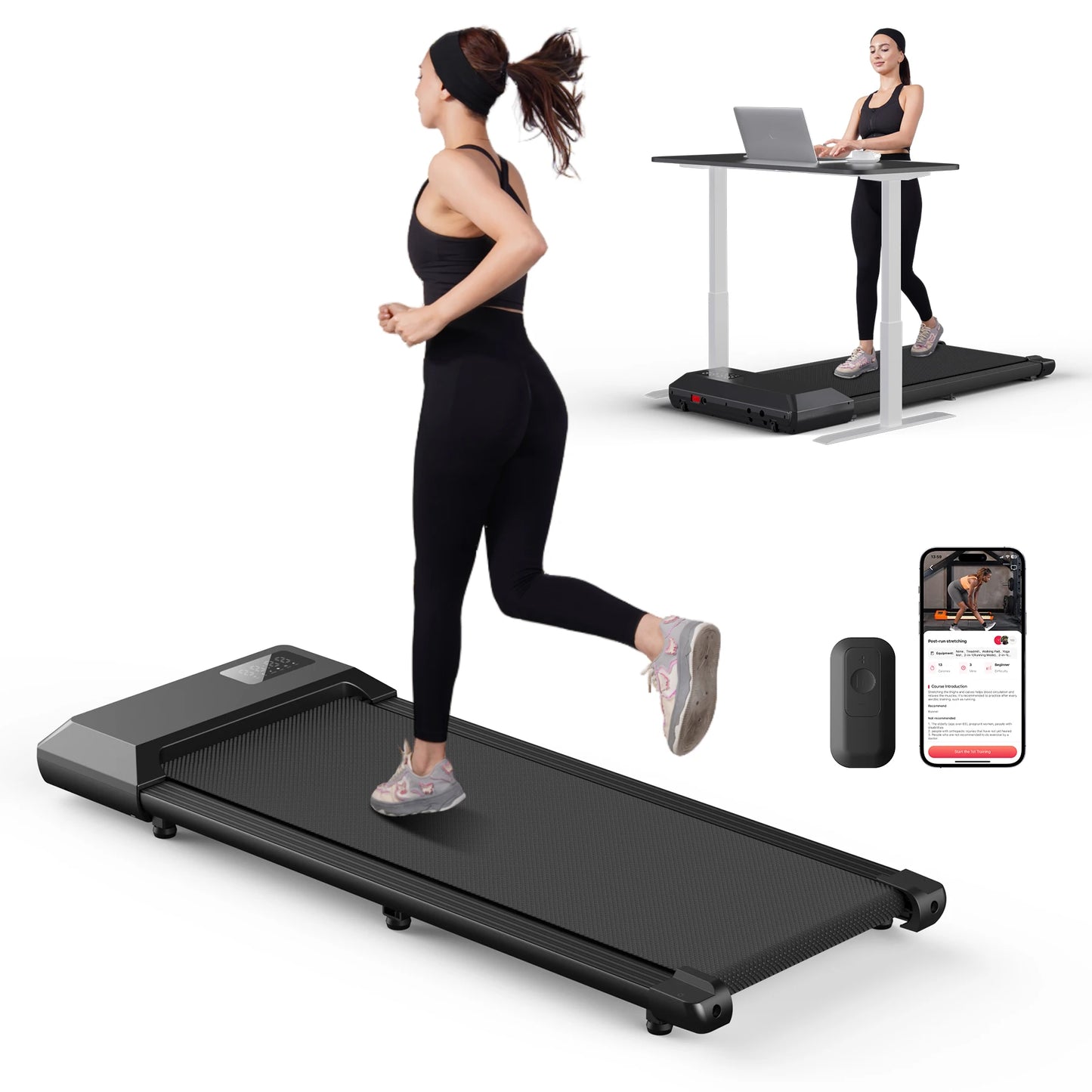 Walking Running Fitness Exercise Machine with a 2.5HP motor or Home  LCD Digital Data Display