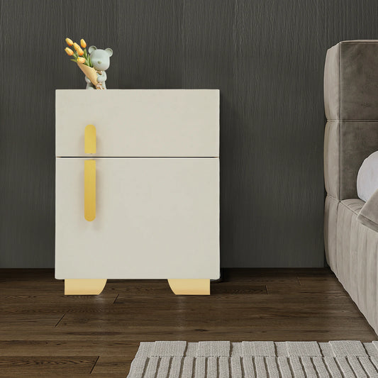 Smart Nightstand w/ Drawer & Safe Wireless Charging Nightstand