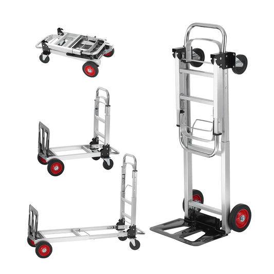 400 lbs Folding Hand Truck Lightweight Dolly with Wheels Foldable Utility Cart for Warehouse Transport Moving