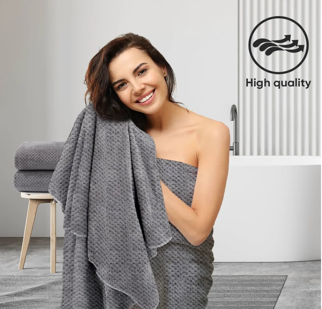 Microfiber Ultra Soft Highly Absorbent Bath Towel, Lightweight and Quick Drying Towel