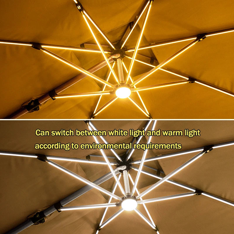 Outdoor Courtyard Umbrella,  with Base,360°Rotation