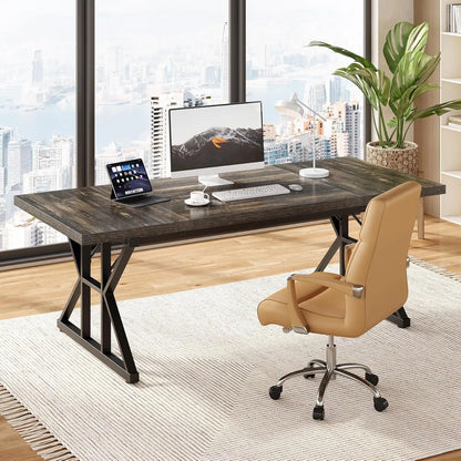 Executive Office Desk or  Large Farmhouse Writing Table for theh Office or Home