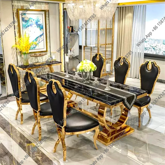 High Luxury  Dining Set With 4 Chairs  Dining Table