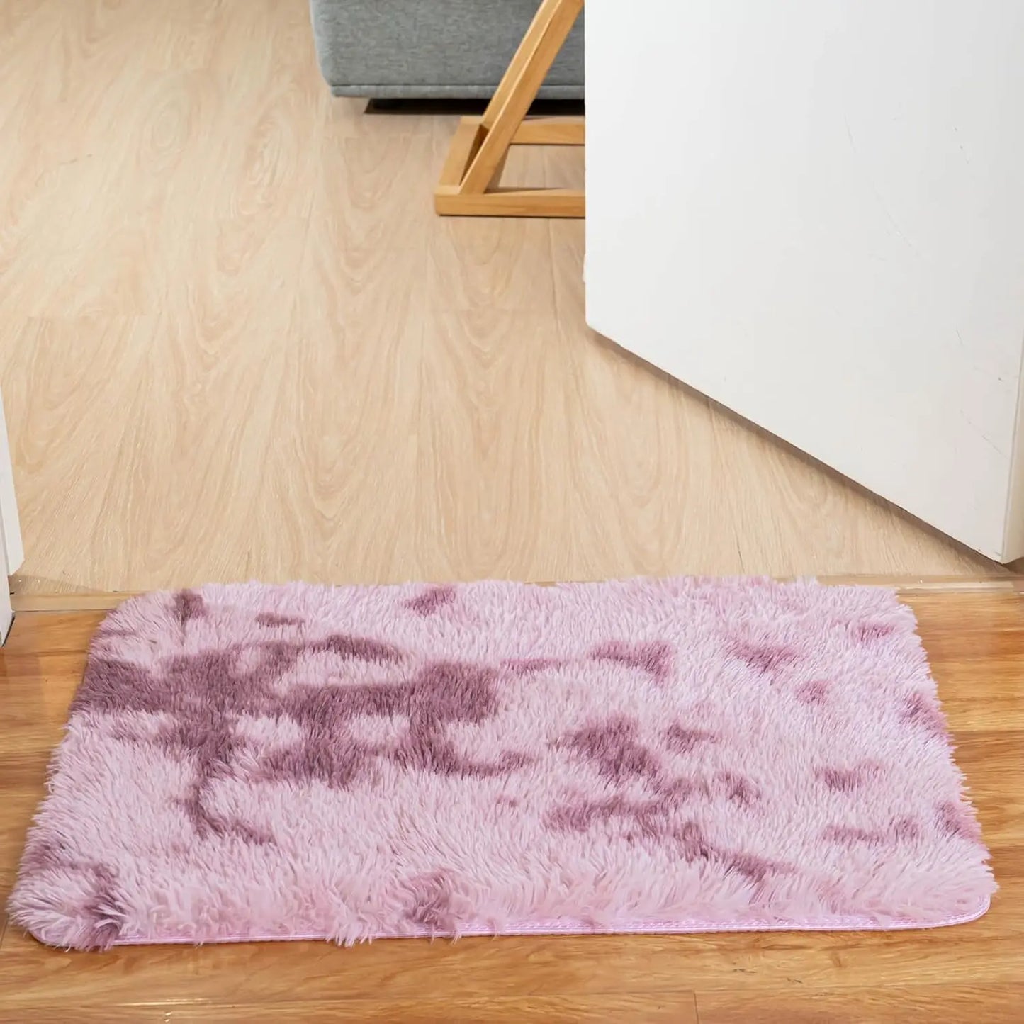 Tie-Dye Non-Slip  Silk Wool Rugs   Machine Washable Carpet Mats