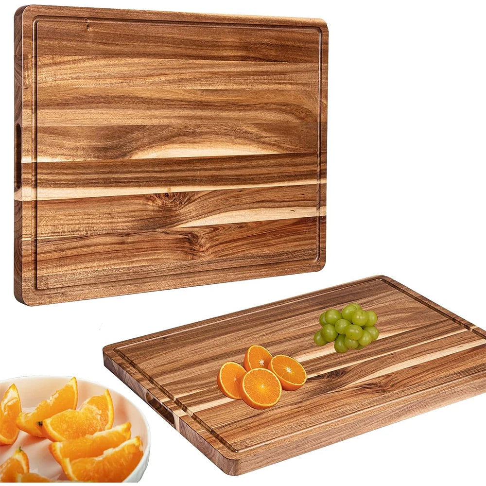 Extra Large Wood Cutting Board with Juice Groove