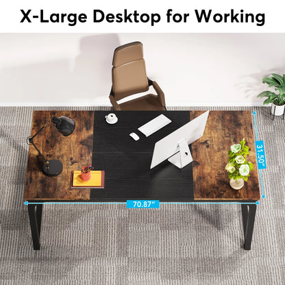 Modern Computer Desk, Large Office Desk  for Home Office