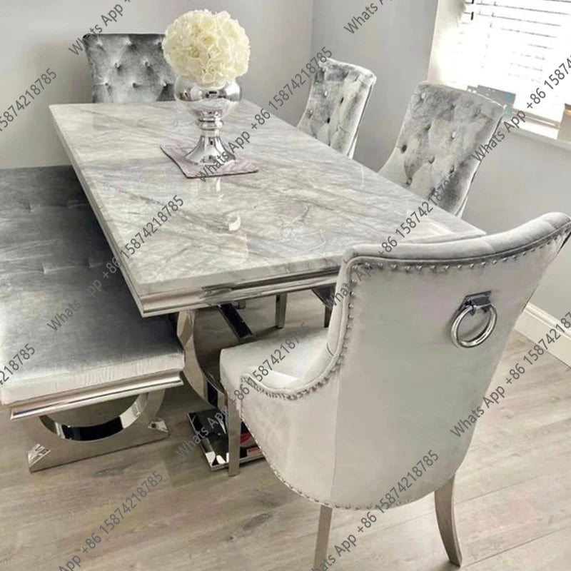 High Luxury  Dining Set With 4 Chairs  Dining Table