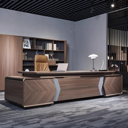 In Stock Standing Office Desk Executive Boss Minimalist High Quality Office Desk Modern European Escritorio Oficina Furniture