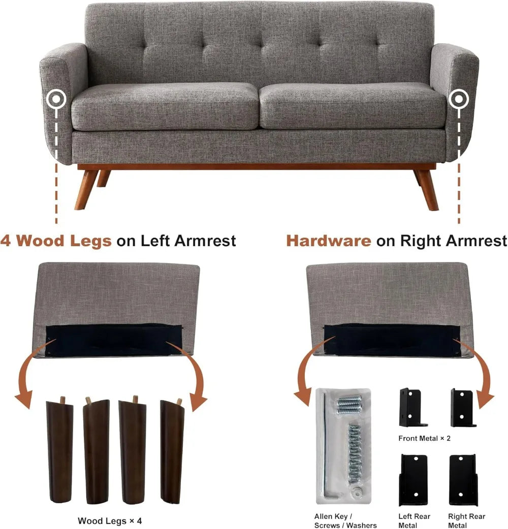 Mid Century Modern Love Seat