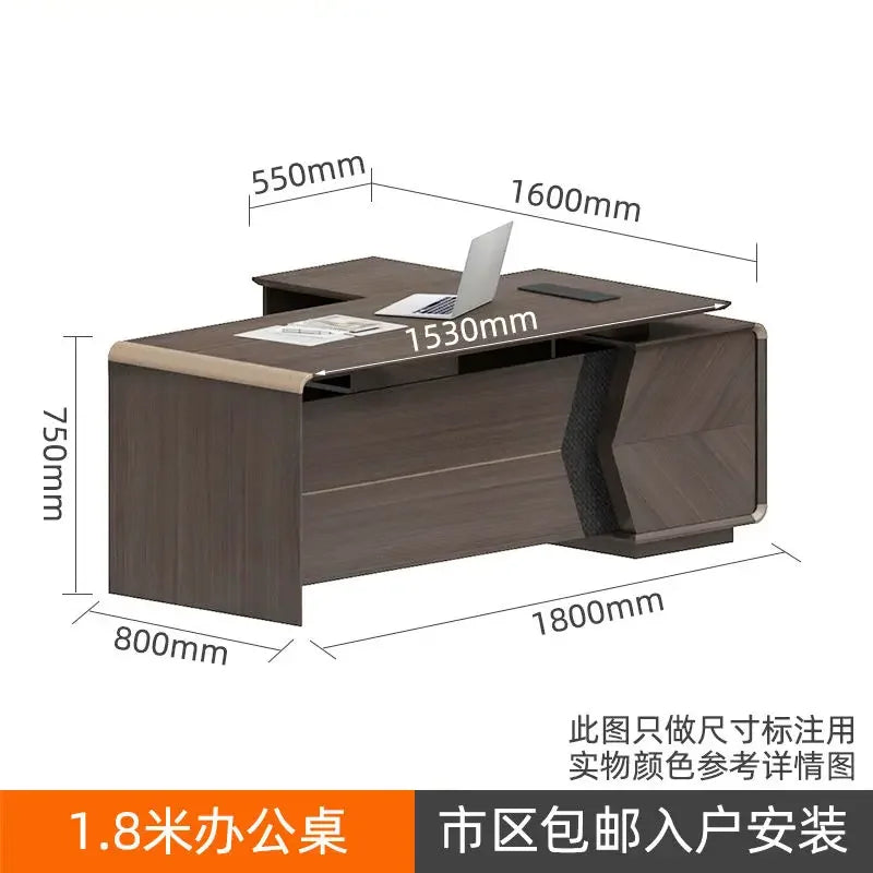 In Stock Standing Office Desk Executive Boss Minimalist High Quality Office Desk Modern European Escritorio Oficina Furniture